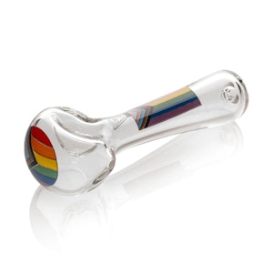 Red Eye Glass  - 4.5" All Inclusive Spoon Hand Pipe (Red Eye Glass)