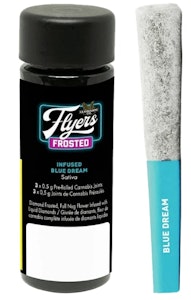 Claybourne - CLAYBOURNE - Frosted Flyers Blue Dream 3 x 0.5g Liquid Diamond Infused Pre-Rolls