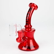 7" Mini Electroplated Rig Red