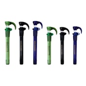 Downstem- Medusa Style "01" with Bowl and Clip - Green 12cm