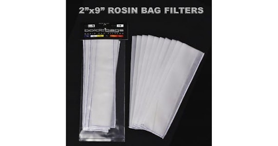 BOLDTBAGS - BOLDTBAGS Rosin Bag (10 Packs)- 2" x 9" 160 micron