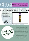 SPINACH - PEACH PASSIONFRUIT 10:1 THC:CBN CART