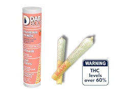Frosted Peach 2 x 0.75g Diamond Dusted Resin Infused Pre-Rolls