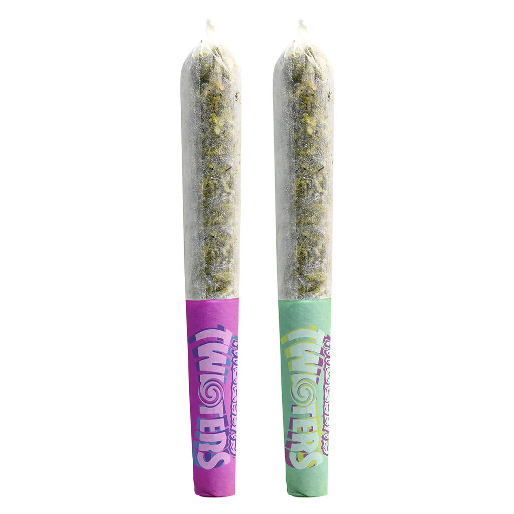 RIZZLERS - Rizzlers - Twisters Tropicoco & Watermelon Infused Pre Rolls - 2 x 0.5g Main Image