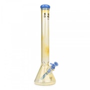 Red Eye Glass 18" Tall 7mm Thick Colour Changing Beaker Tube Periwinkle Accents