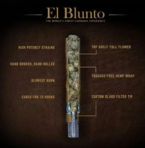 El Blunto - Yacht Master Punch 1 x 2g Hash Infused Pre-Roll - El Blunto