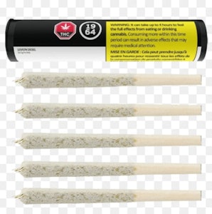 1964 - Lemon Diesel 5 x 0.5g Pre-Rolls - 1964