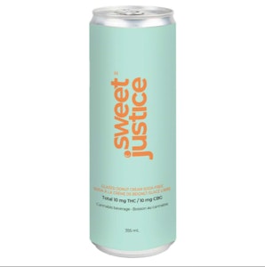 Sweet Justice - Glazed Donut Cream Sugar Free Cream Soda 1:1 THC:CBG 355ml Soda - Sweet Justice