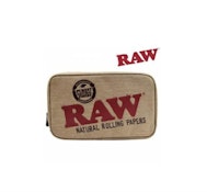 Raw Smell Proof Smokers Pouch - Beige