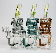 SOUL 9.5 Glass 2-in-1 Recycler Dab Rig and Bong