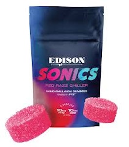 EDISON - Edison Sonics Red Razz Chiller 1:1 CBD / THC Nano Soft Chews