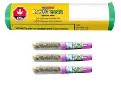 RIZZLERS - Baja Banger 3 x 0.45g Diamond Infused Pre-Rolls