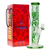 Green Darkweb Series 12 Inches Bong from the house of Spider Glass