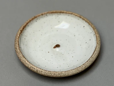 INCAUSA - Incense Stoneware Holder | Piker White