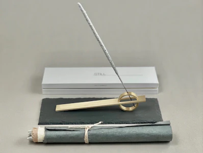 INCAUSA - Incausa Brass Still Holder | Incense Burner Set