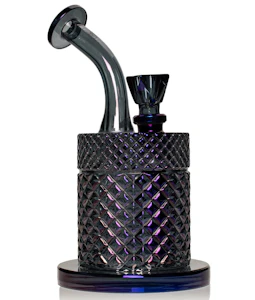 JANE WEST - Twenties Collection Bubbler Water Pipe | Midnight 7.5"