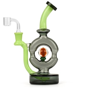 West Coast Gifts  - Red Eye - 9" - Donut Rig - 3 hole Perc - All Colours