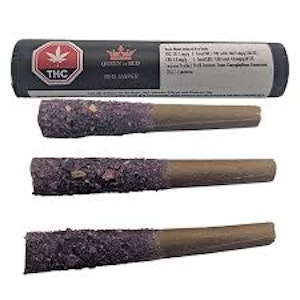 Queen Of Bud - Red Jasper 3 x 0.5g Liquid Diamond Infused Blunts