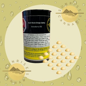 Rosin Heads - V2 HASH ROSIN DROPS - ROSIN HEADS - 25 X 10MG - SATIVA