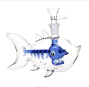 6.25" Fish Bone Glass Bubbler