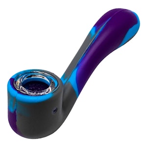 Maple Craft - Purple Grey Silicone Pipe - 4 Inches