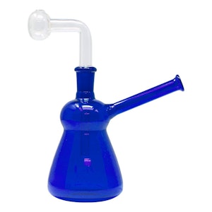 Maple Craft - Blue Beaker Oil Glass Bong - 6 Inches