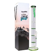 Green Ganjavibes Honeycomb Glass Bong - 20 Inches