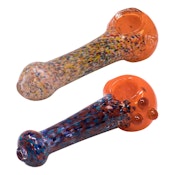 Orange Multi Spotted Glass Pipe - 4 Inches