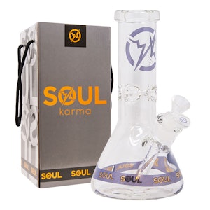 Maple Craft - Purple Soul Glass Bong - 10 Inches