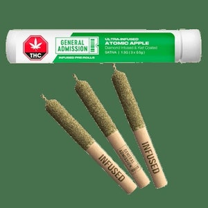 General Admission - Atomic Apple Diamond Infused Pre-Roll 3x0.5g