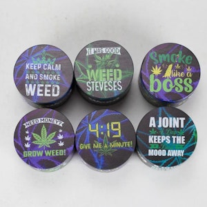 777 Smoke - 2" Metal Grinder 4 Layers with Weed Humor Design