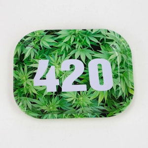 MBC - Small Metal Rolling Tray - Forest 420