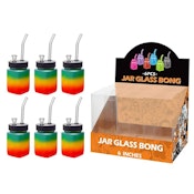 8" Glass Jar Bong - Assorted