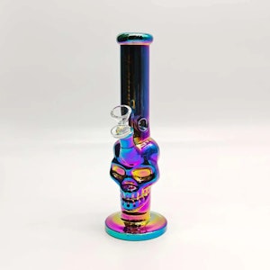 Fortune - Fortune 10" Electroplated Skull Bong - Rainbow