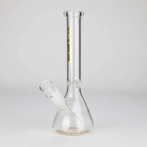 MBC - Dank | 9.5" Beaker glass water Bong - Gold