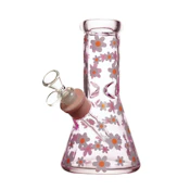8" FLOWER HEAVY GLASS BEAKER