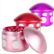 MUSHROOM ALUMINUM GRINDER 4PC 1.8" - ASSORTED COLOURS
