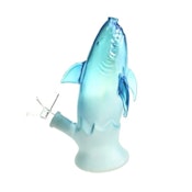 7" Blue Shark Glass Bong