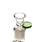 Glass Bowl 14mm Round Handle Green