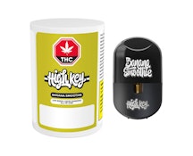 High Key - Banana Smoothie Live Resin Liquid Diamond 1g Disposable Vape