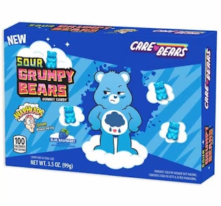 ISWEET.CA - Warheads Sour Grumpy Bears - Blue Raspberry