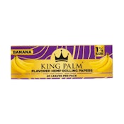 King Palm - Hemp Rolling Papers Banana 11/4 - 40ct