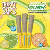 Citrus Rush Pack 3 x 0.5g Kief Coated Liquid Diamond Infused Pre-Rolls