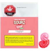 Sour Spinach Fully Blasted Strawberry Watermelon 1:1 CBG | THC 1pk soft chew