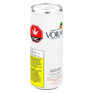 Voila! - Pineapple & Strawberry Cannabis-Infused Sparkling Water 355ml