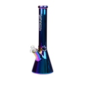 16" 9mm Preemo Glass Ion Plated Beaker (Blue-Purple)