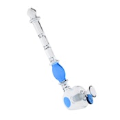 9" Nice Glass Hand Pipe (Blue)