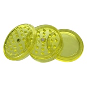Yellow Acrylic 3-Piece Grinder w/ Storage