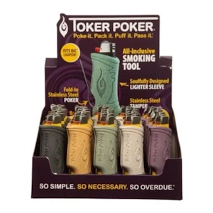 Smoke Arsenal - Toker Purple- Poker Hemp Plastic with Bottle Opener