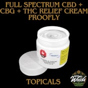 Full Spectrum CBG + CBD + THC Relief Cream - 100g x 250mg